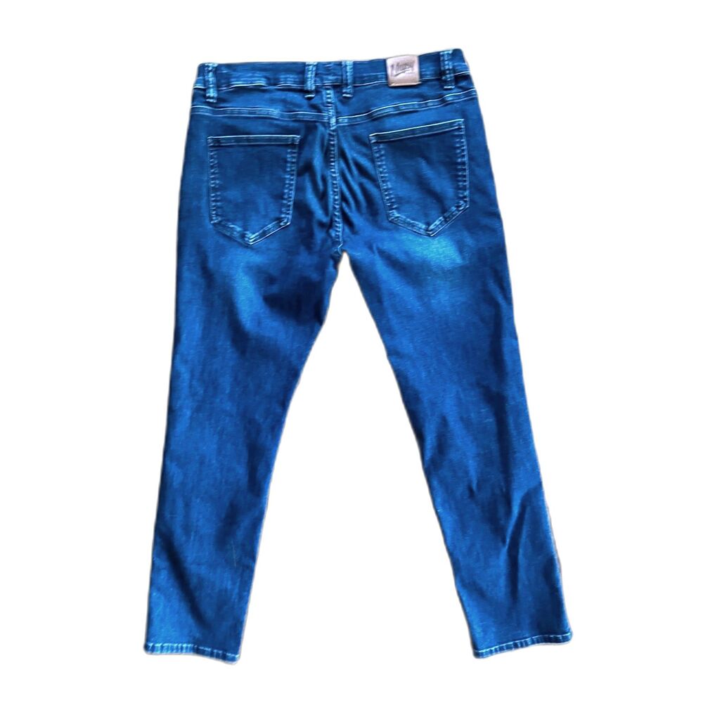 Mugsy Studio Blue Cotton Flex Denim Stretch Pants Jeans Mens Size 33 - Picture 7 of 12